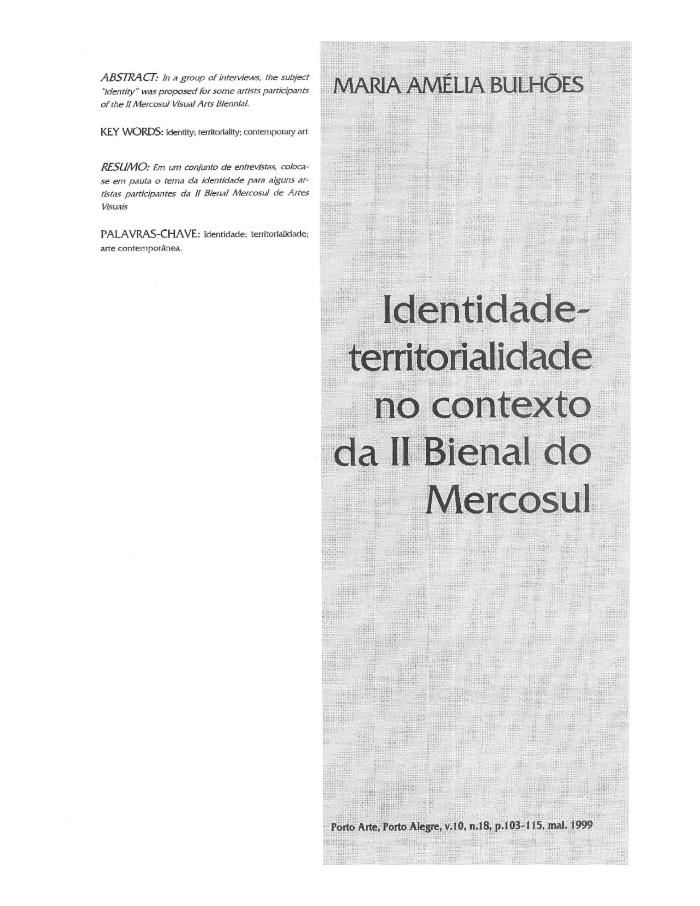 Revista Porto Arte Nº 18