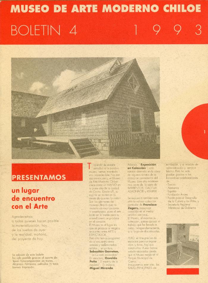Boletín Nº 4, Museo de Arte Moderno de Chiloé