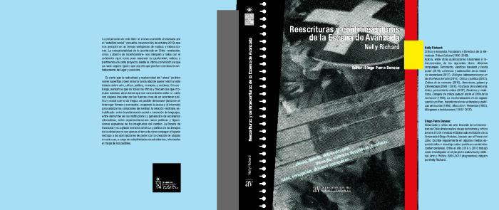 Diseño portada Reescrituras y contraescrituras de la Escena de Avanzada