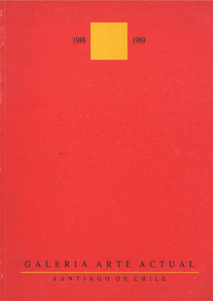 Exposiciones 1988-1989, Galería Arte Actual