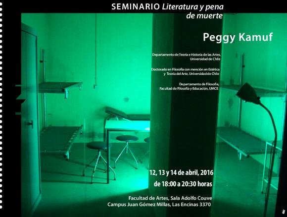 Peggy Kamuf. Seminario Literatura y pena de muerte