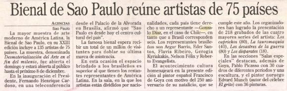 Bienal de Sao Paulo reúne artistas de 75 países