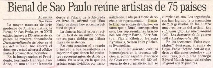Bienal de Sao Paulo reúne artistas de 75 países