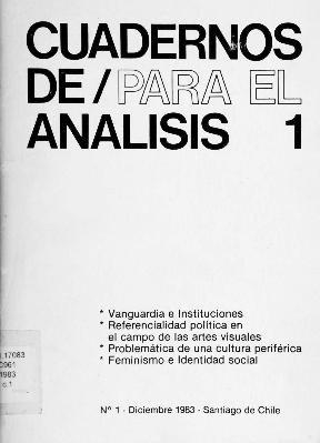 Cuadernos de/para el análisis 1