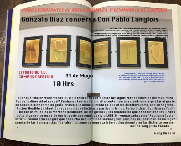 Gonzalo Díaz conversa con Pablo Langlois 