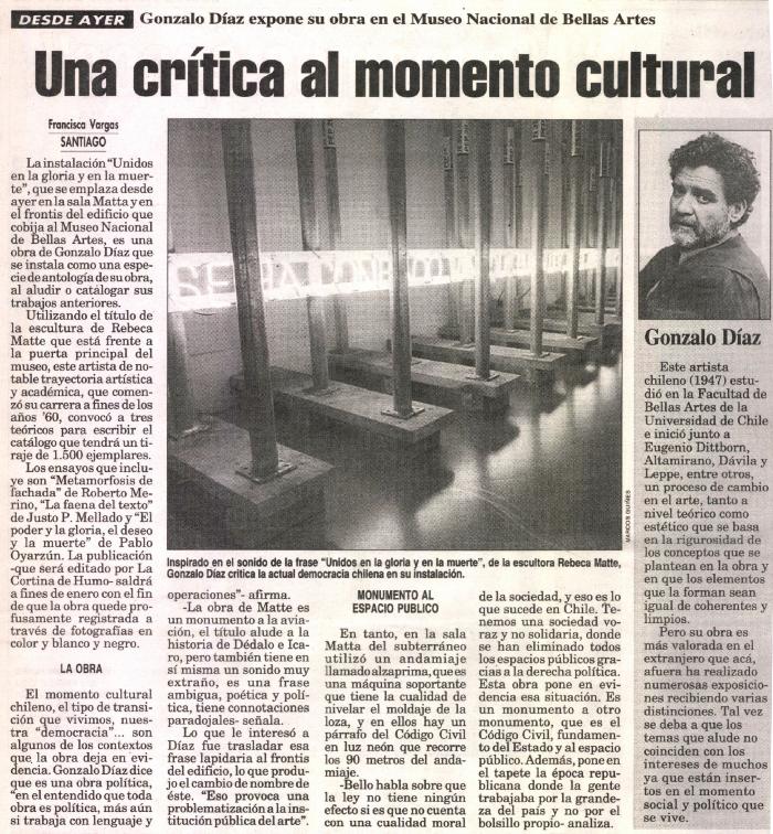 Una crítica al momento cultural