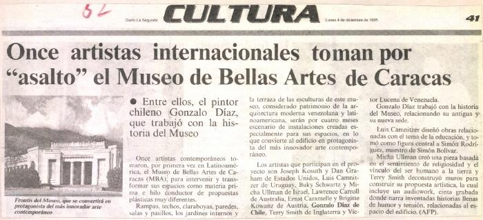 Once artistas internacionales toman por "asalto" el Museo de Bellas Artes de Caracas