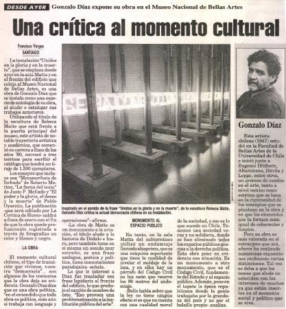 Una crítica al momento cultural