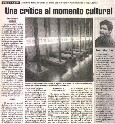 Una crítica al momento cultural