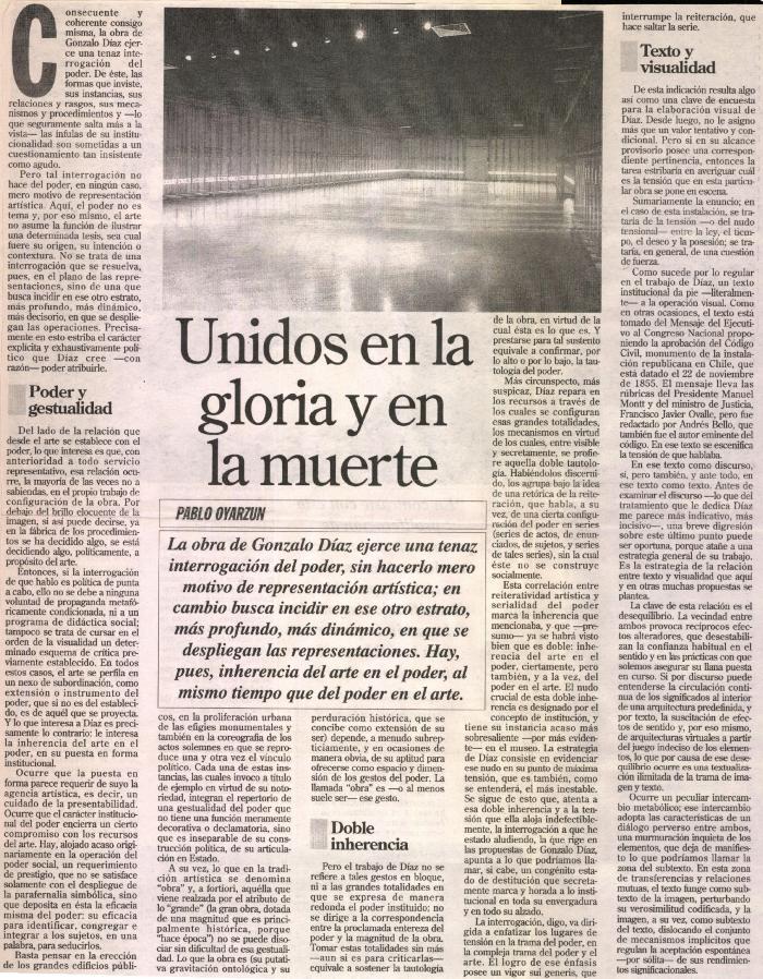 Unidos en la Gloria y en la Muerte