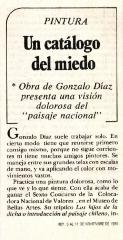 Un catálogo del miedo