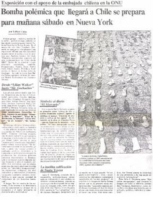 Bomba polémica que llegará a Chile se prepara para mañana sábado en Nueva York