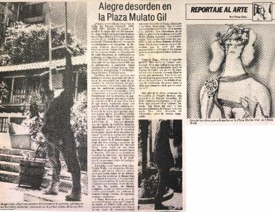 Alegre desorden en la plaza del Mulato Gil