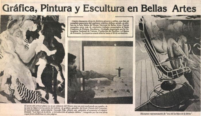 Gráfica, Pintura y Escultura en Bellas Artes