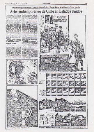 Arte contemporáneo de Chile en Estados Unidos