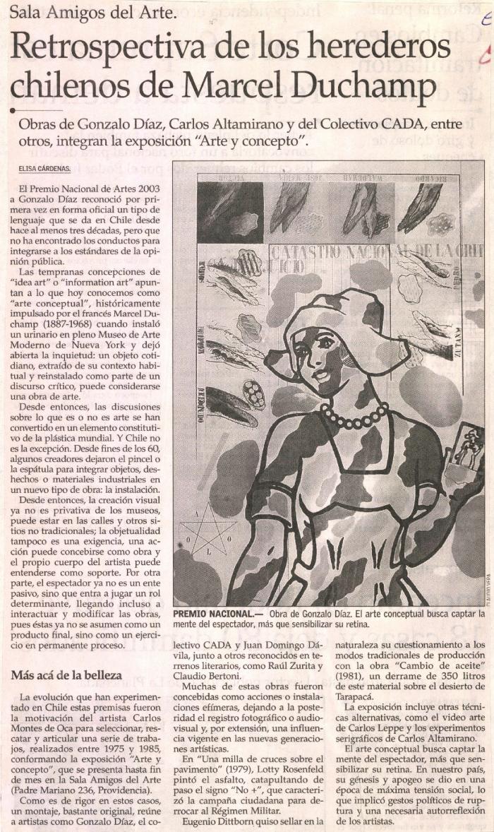 Restrospectiva de los herederos chilenos de Marcel Duchamp