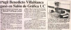 Púgil Benedicto Villablanca ganó Salón de Gráfica