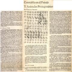 1978 Diario El Mercurio - Constable en el paisaje y animales protagonistas