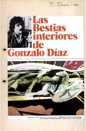 Las bestias interiores de Gonzalo Díaz
