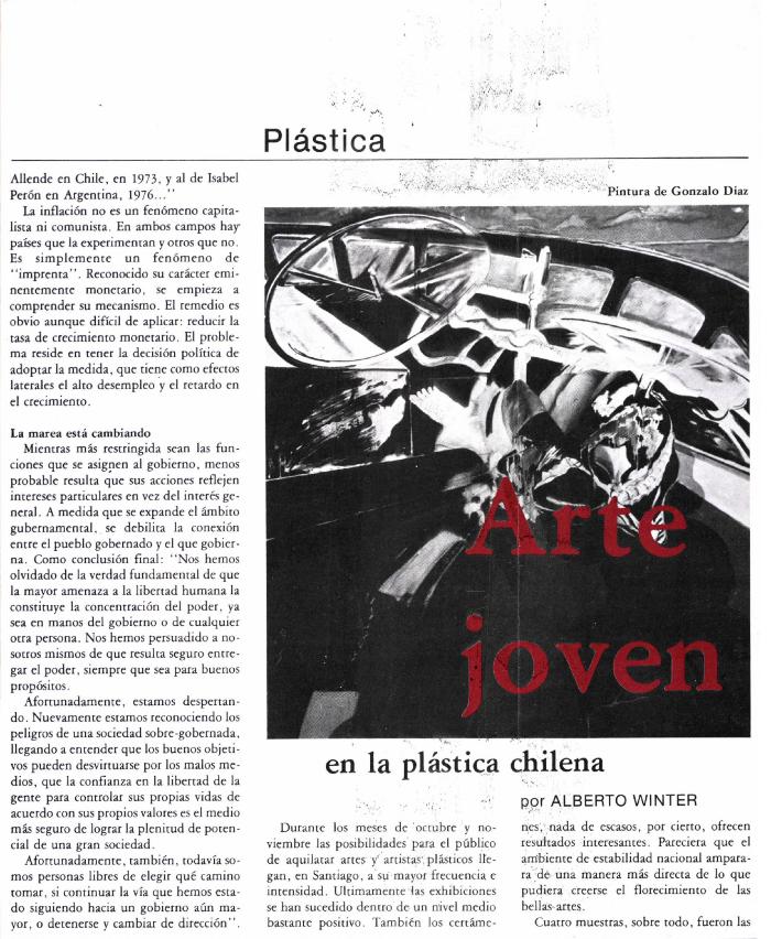 Arte Joven en la plástica chilena