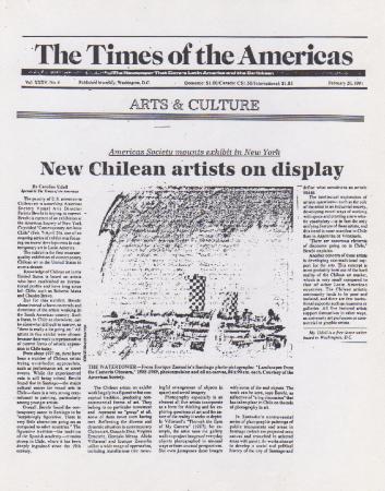 New Chilean artists on display