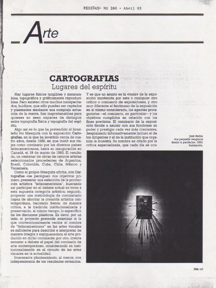 Cartografías. Lugares del espíritu