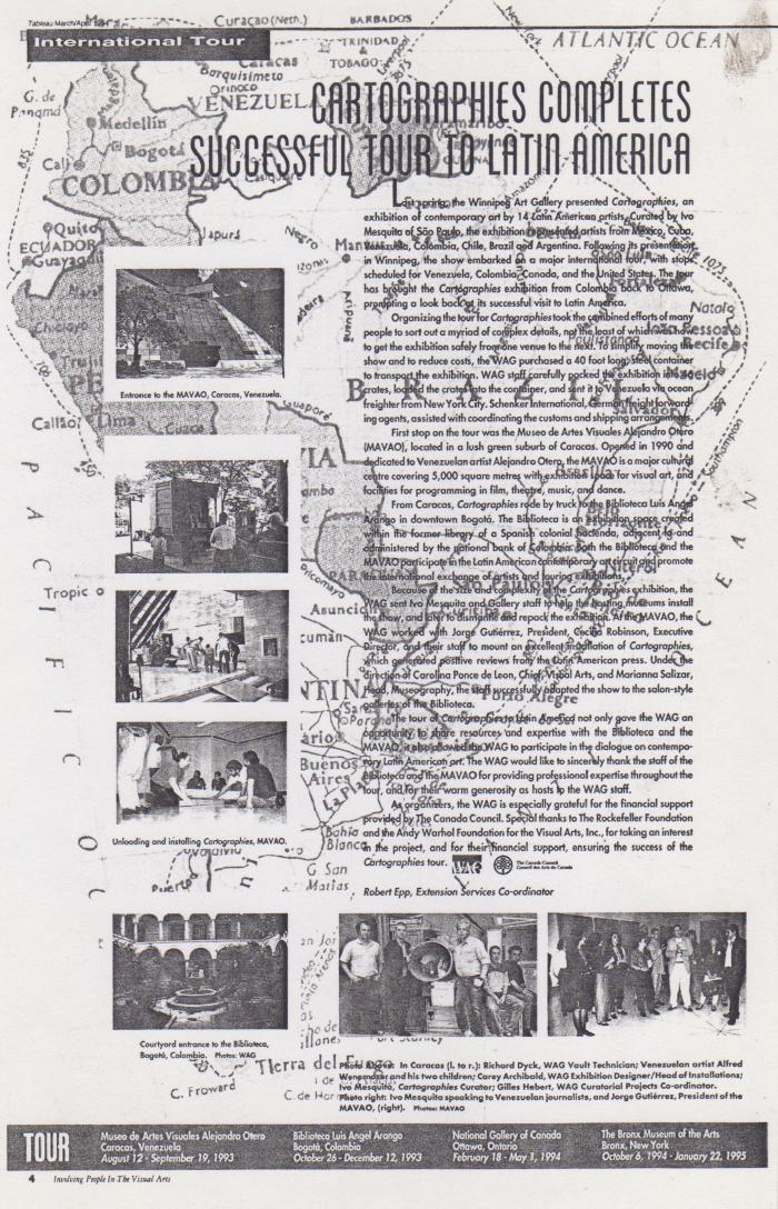 Cartographies completes successful tour to Latin America