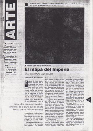 El mapa del imperio. Una antología caprichosa