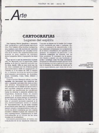 Cartografías. Lugares del espíritu
