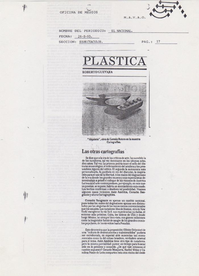 Las otras cartografías