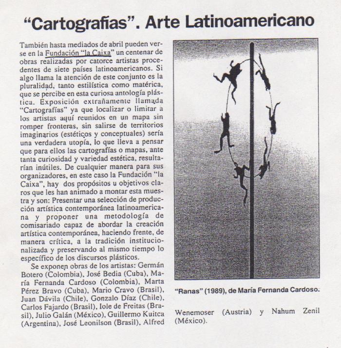 Cartografías. Arte Latinoamericano
