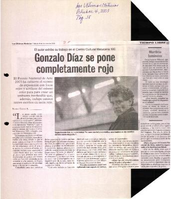 Gonzalo Díaz se pone completamente rojo