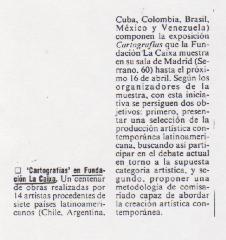 Cartografías en Fundación La Caixa