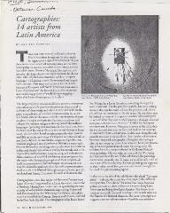 Cartographies, 14 artistes d’Amerique latine