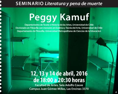 Peggy Kamuf. Seminario Literatura y pena de muerte