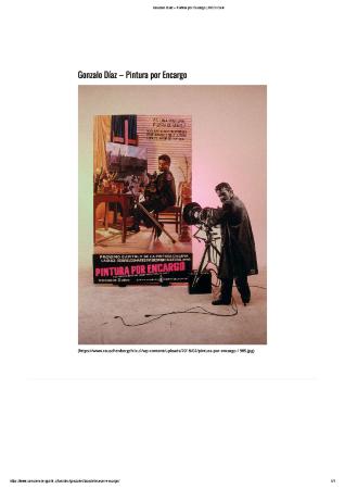 Derivaciones de la visita de Robert Rauschenberg en Chile, Gonzalo Díaz – Pintura por Encargo