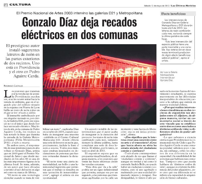 Gonzalo Díaz deja recados eléctricos en dos comunas