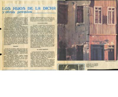 Los Hijos de la Dicha y otros premios