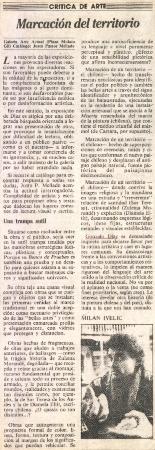 Marcación del territorio