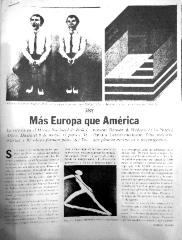 Más Europa que América