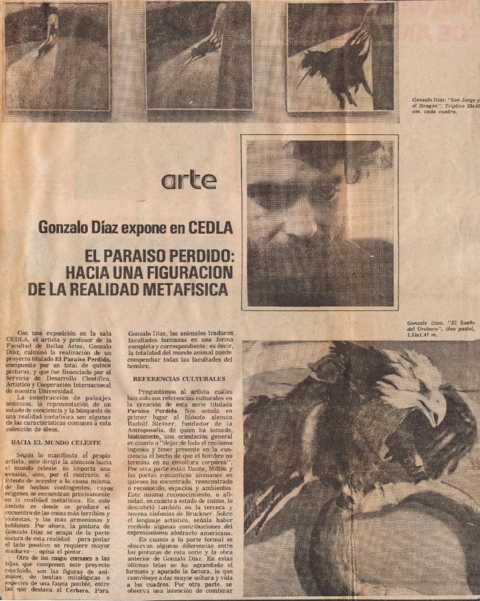 Gonzalo Díaz expone en CEDLA