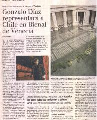 Gonzalo Díaz representará a Chile en Bienal de Venecia