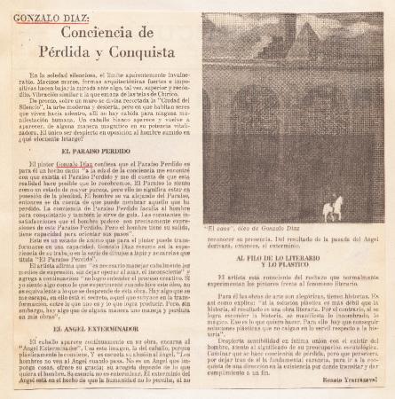 Gonzalo Díaz_ Conciencia de pérdida y conquista