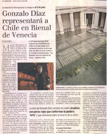 Gonzalo Díaz representará a Chile en Bienal de Venecia