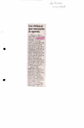 Los chilenos que marcarán la agenda