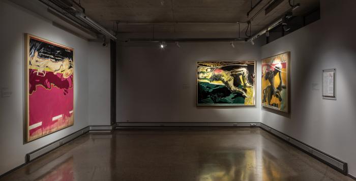 Registro exposición Gonzalo Díaz, pintor. Vista general.