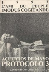 1793 L´Ami du Peuple (Modus cogitandi) Acuerdos de mayo Protocolo 3