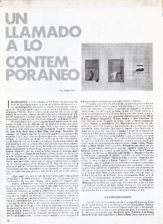 Un llamado a lo contemporáneo