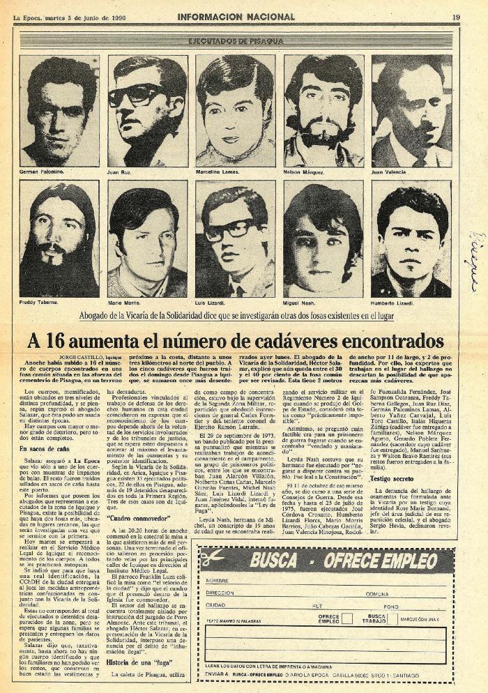 A 16 aumenta el número de cadáveres encontrados