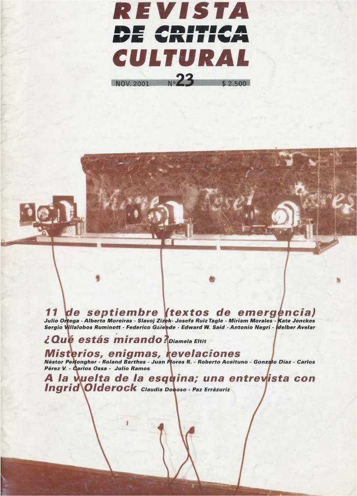 Revista de Crítica Cultural N° 23